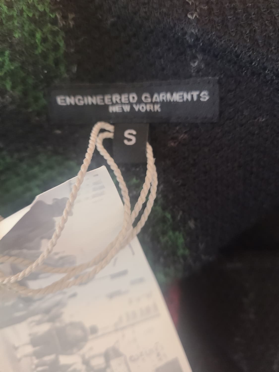 [새상품] 엔지니어드가먼츠 플로랄 (플라워) 자카드 니트 팬츠 블랙 레드 상품이미지7