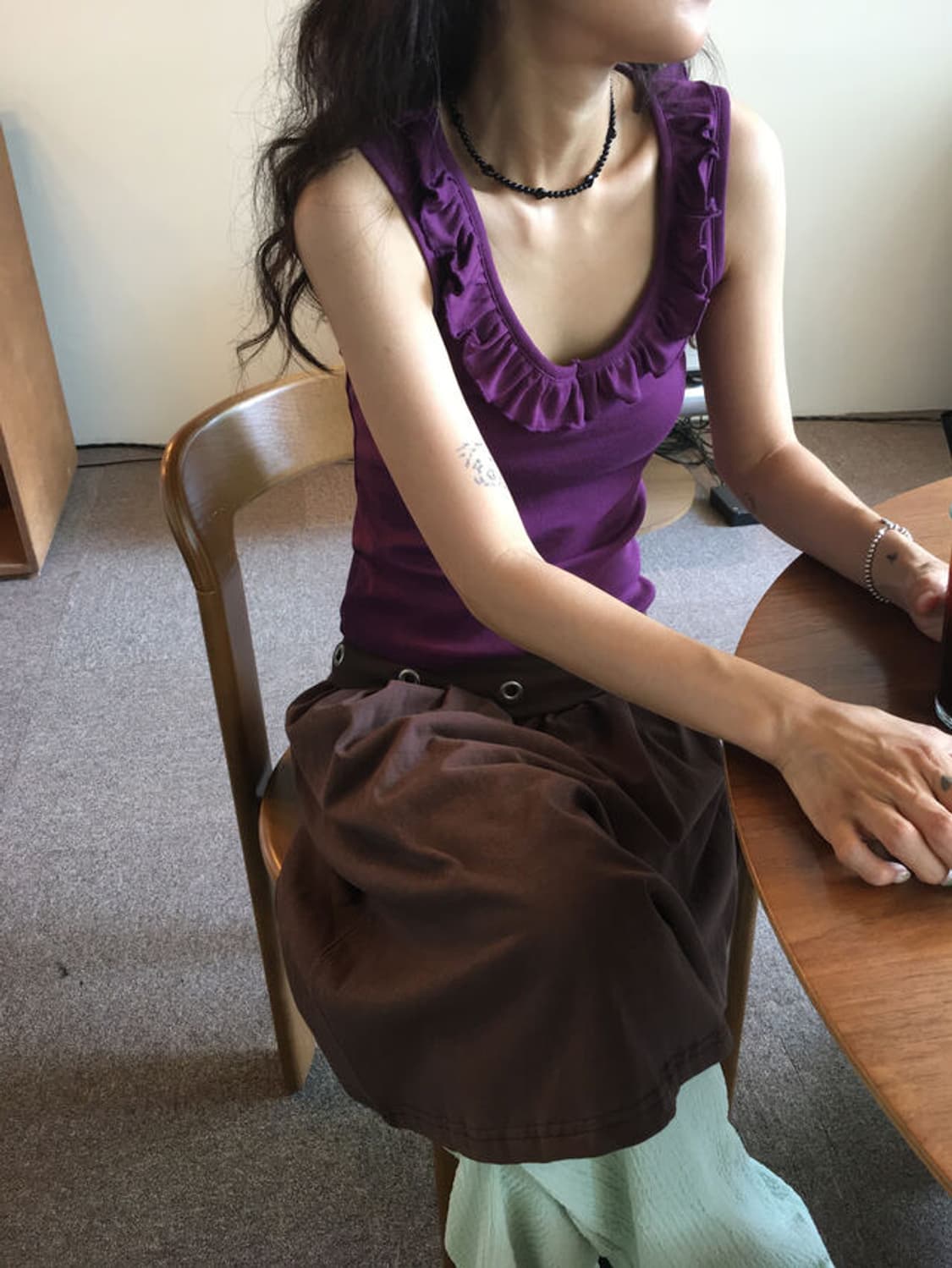 Frill sleeveless 상품이미지1