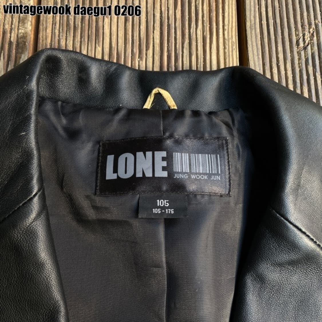 정욱진 빈티지 레더자켓  상품이미지1