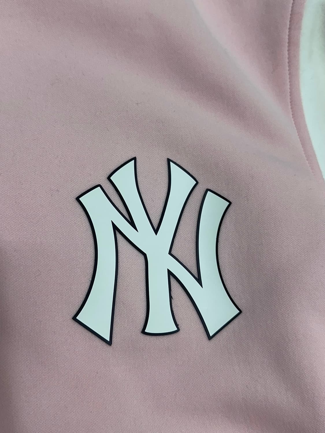 MLB 뉴욕양키즈 핑크 배색 바시티 자켓 야구점퍼 블루종 상품이미지4