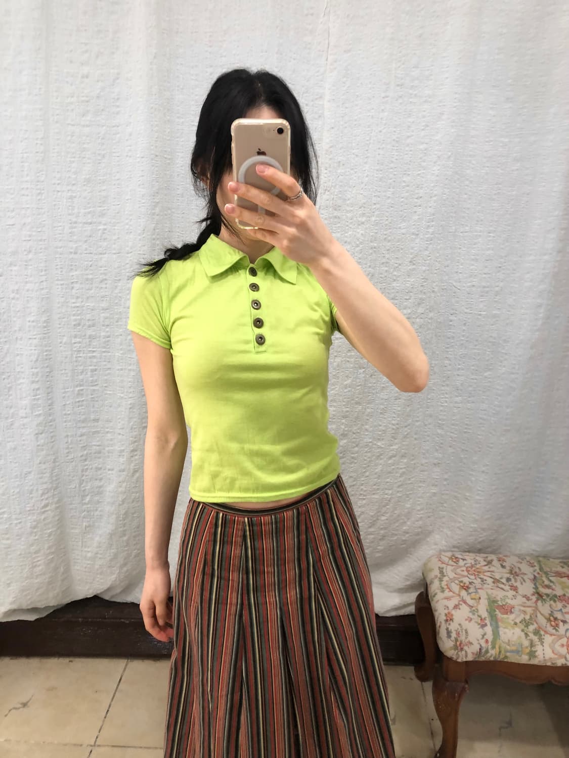 neon green top 상품이미지4