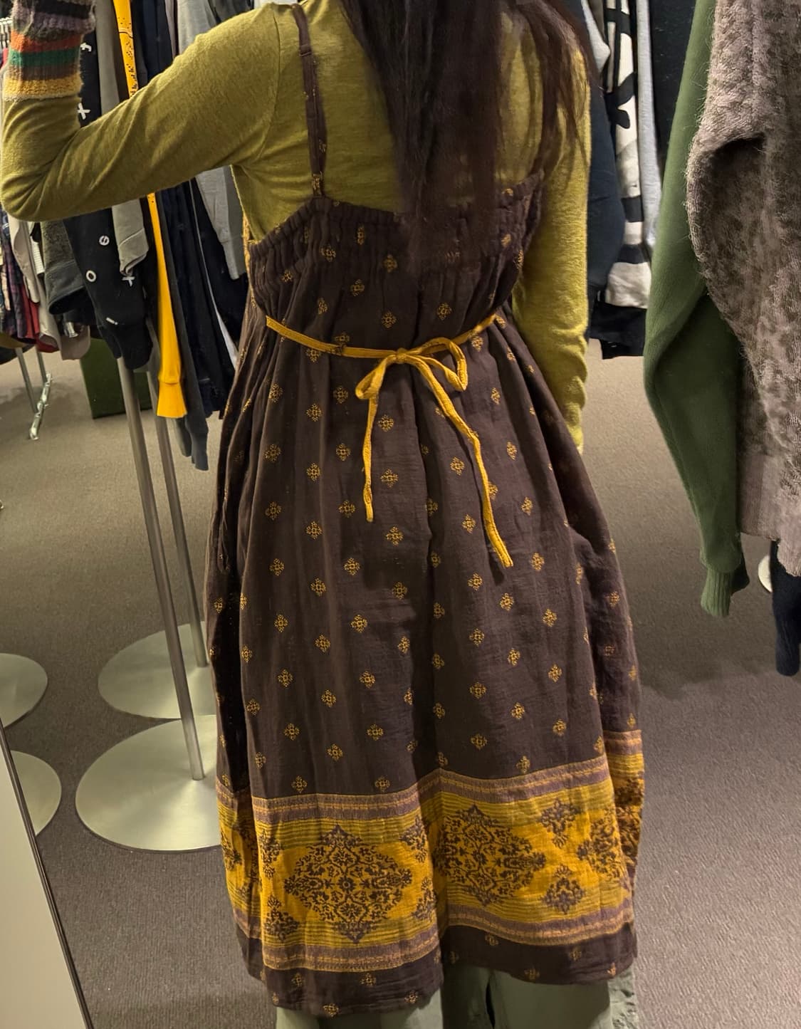 F)TITICACA 빈티지 여성 에스닉 프린트 슬리브리스 원피스 상품이미지2