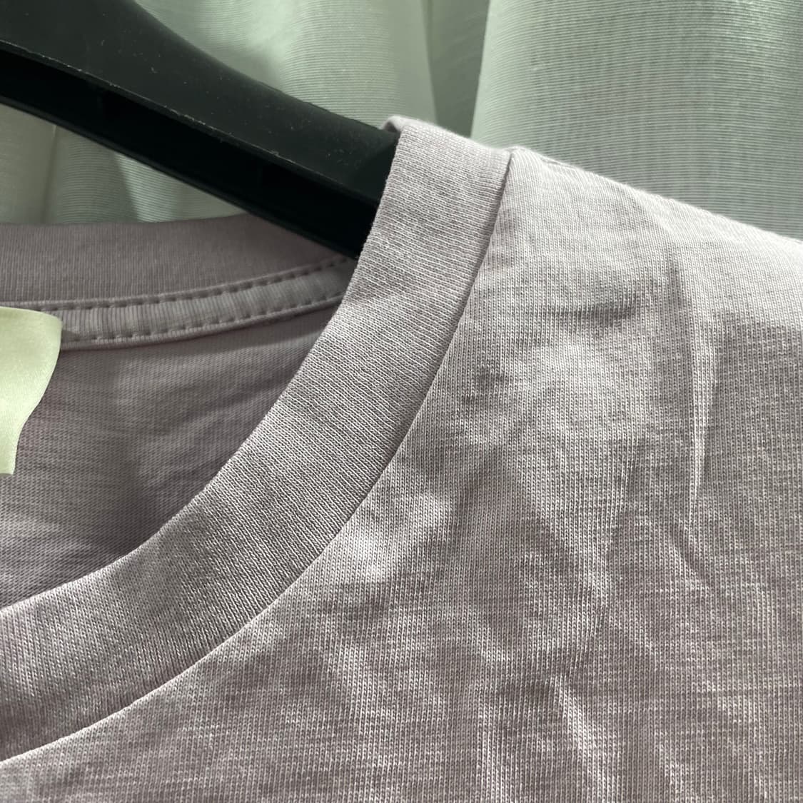 이얼즈어고/ 슬로건 반팔 티셔츠 라벤더/ L 상품이미지3