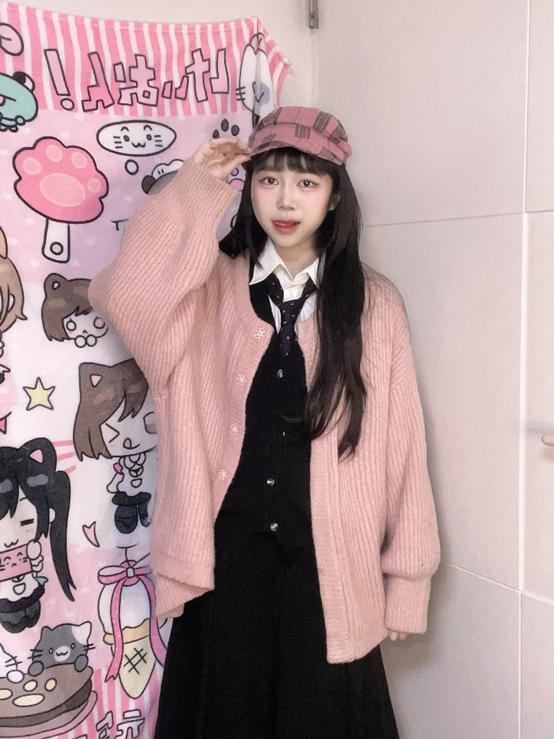 도쿄 모리걸 핑크 교복 세트 tokyo mori 상품이미지1