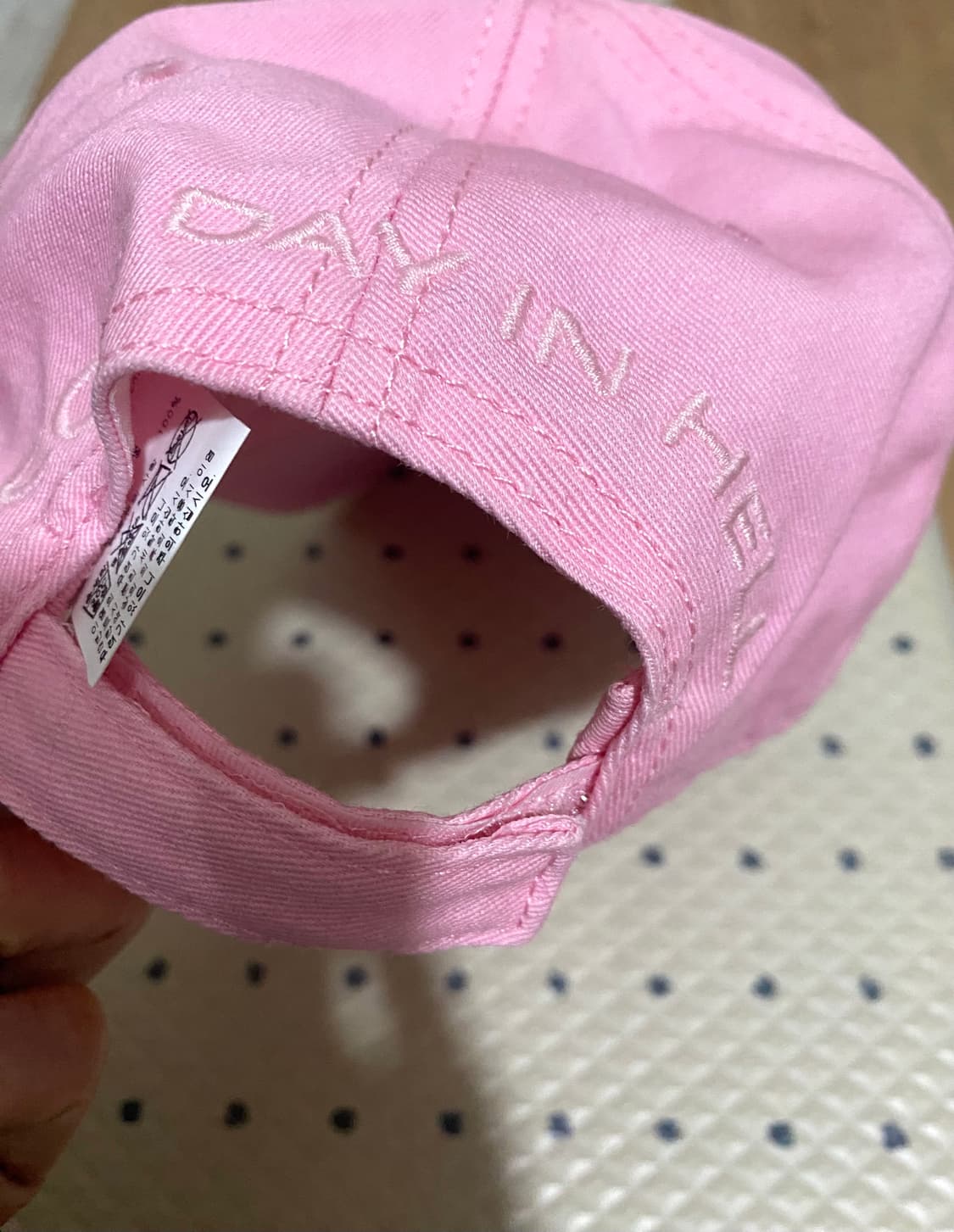 필립플레인 핑크 볼캡 모자 상품이미지7