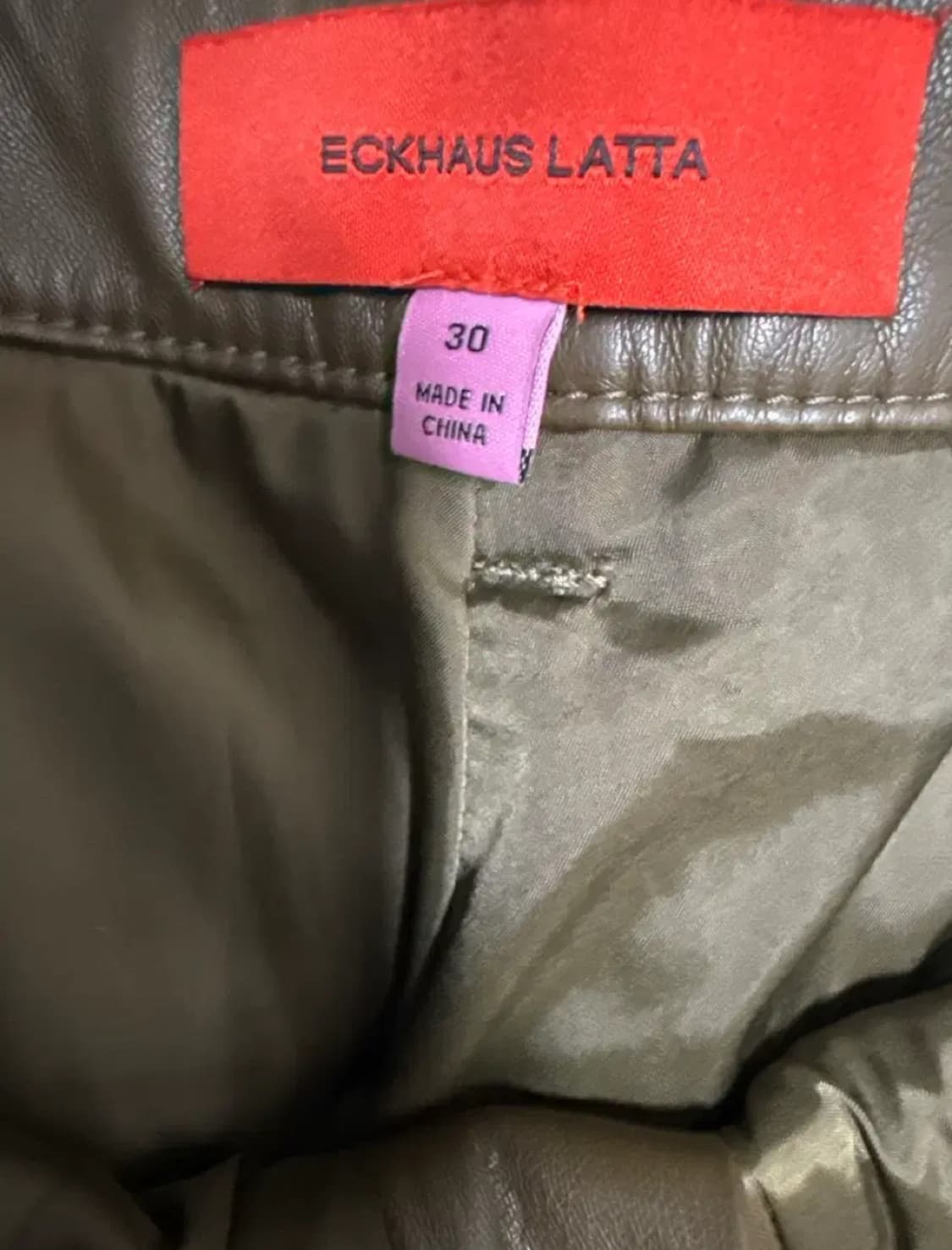 ECKHAUS LATTA 투컬러  에코레더 팬츠 상품이미지7