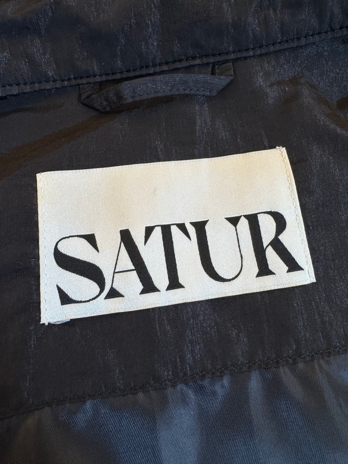  (XL)SATUR 세터 나일론 오버사이즈 자켓 블랙 상품이미지3