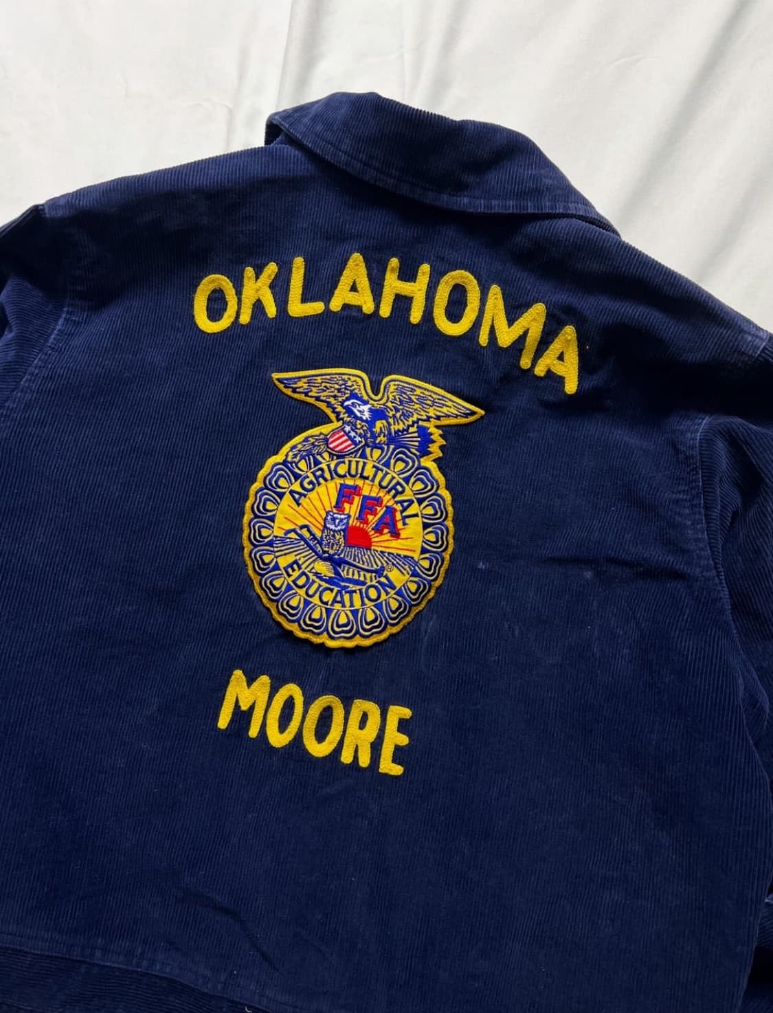 빈티지 라인 FFA 코듀로이 블루종 자켓 판매합니당(황금사이즈) L-XL 상품이미지5