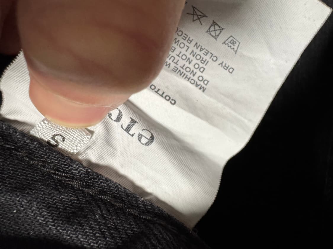 이티씨이 시그니처 루즈 스트레이트 데님 블랙 29사이즈 상품이미지5