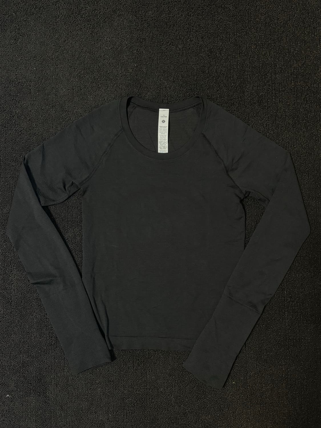 (택,가방포함) 룰루레몬 스위프틀리 롱슬리브 웨이스트 렝스 블랙 2사이즈 상품이미지2