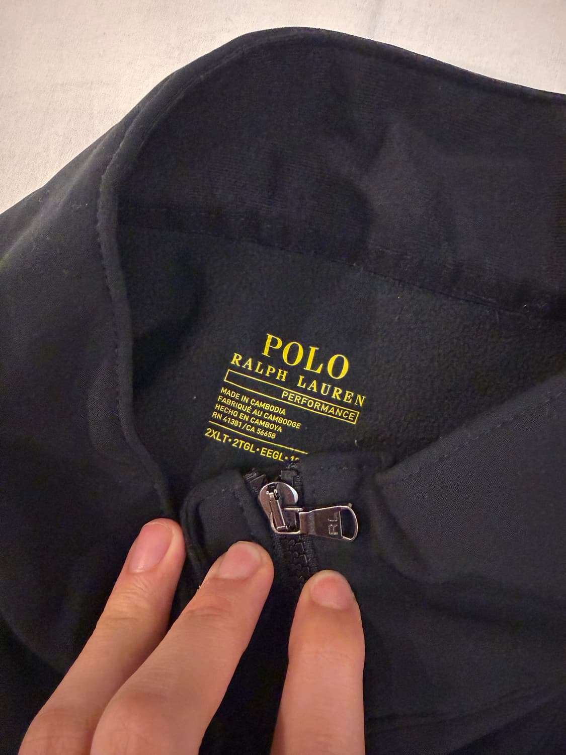 신형) 폴로 랄프로렌 퍼포먼스 소프트쉘 플리스 자켓 블랙 상품이미지3