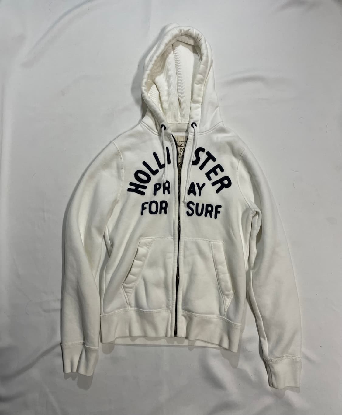 홀리스터 화이트 후드집업 상품이미지1