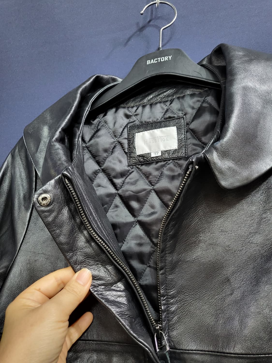 양가죽 하프 9부 자켓 상품이미지2