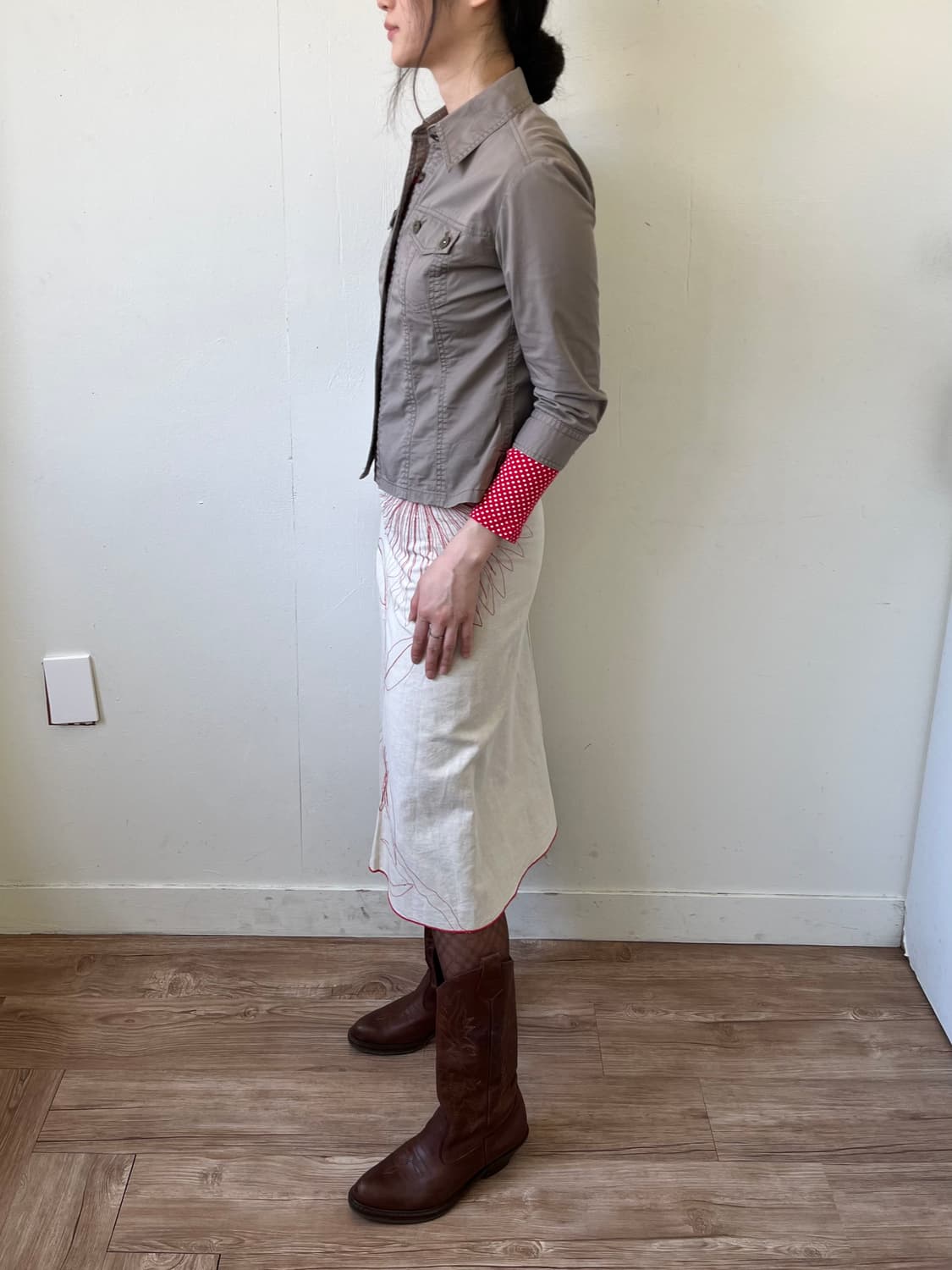 UNITED COLORS OF BENETTON 스티치 스커트 상품이미지9