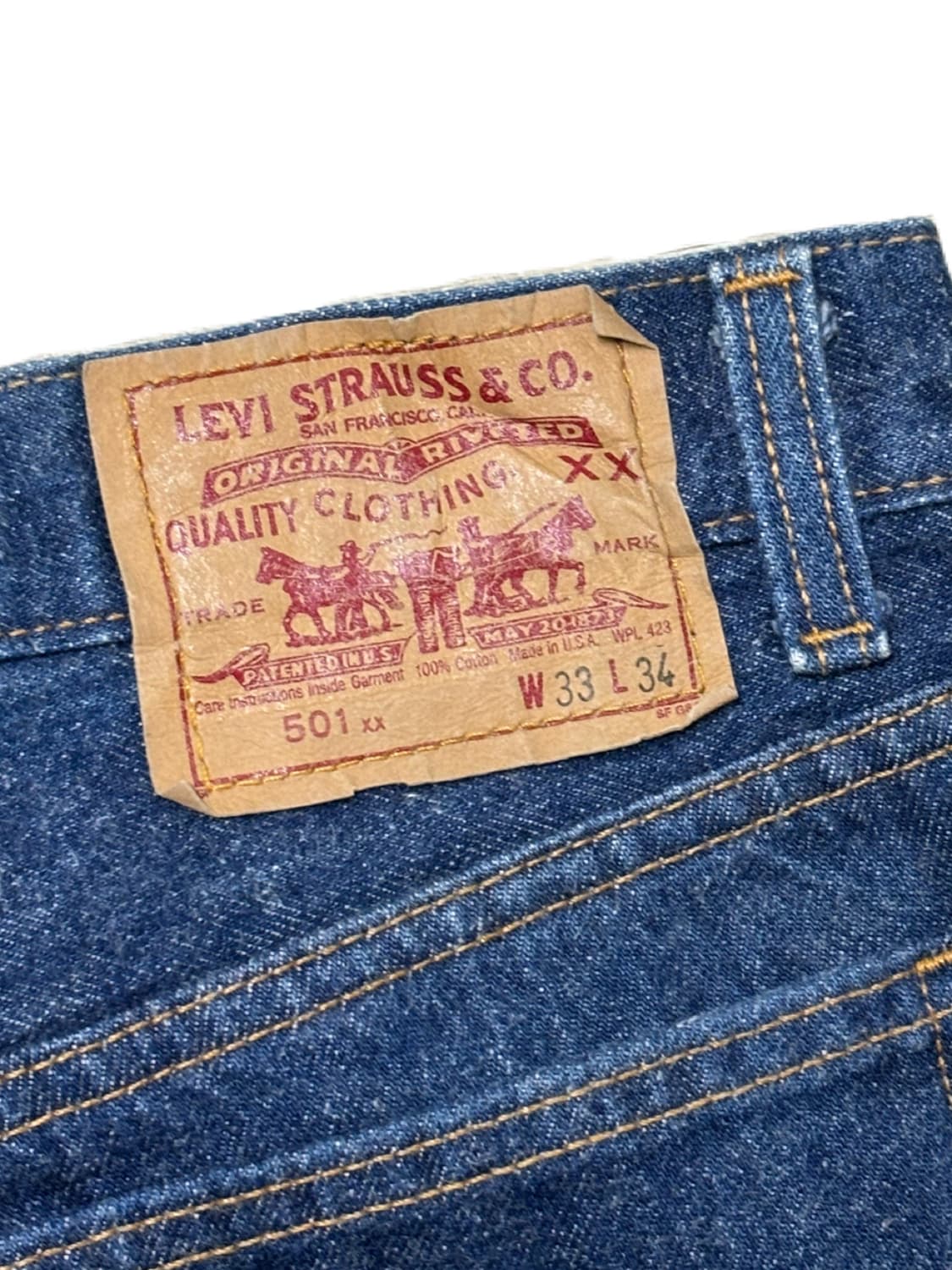 90‘s 리바이스 501xx made in USA 데님팬츠 상품이미지4