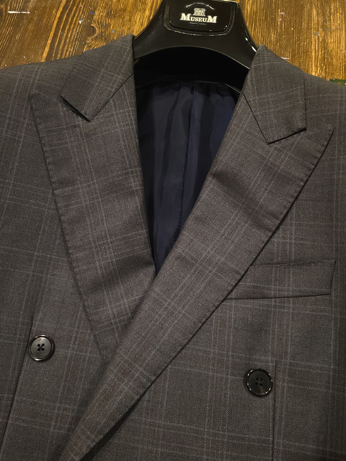 타임옴므 제냐 원단 더블브레스티드자켓 상품이미지8