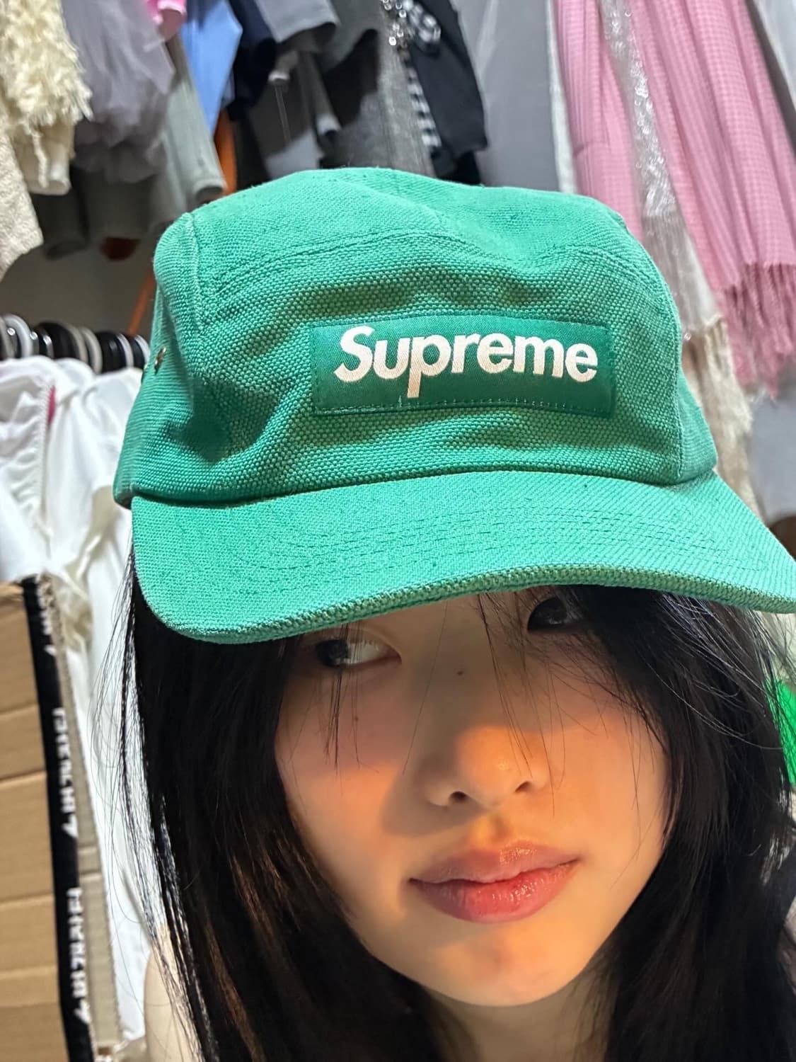 Supreme green camp cap 상품이미지2