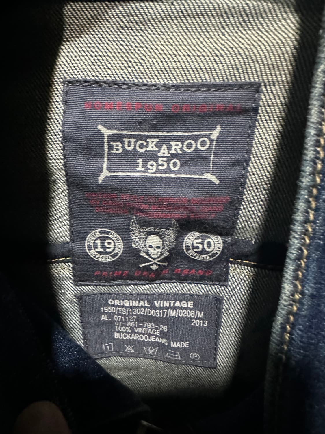 버커루 빈티지 지쟌 트러커자켓M 상품이미지5