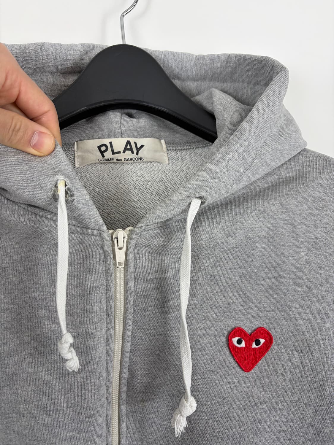 a48) 꼼데가르송 플레이 5 하트 후드집업 상품이미지2