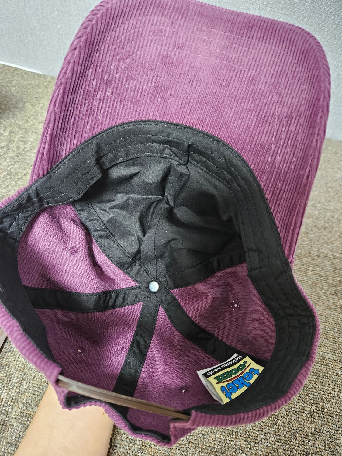 Teket Packaging Cap Purple 테켓 코듀로이 캡모자 상품이미지7