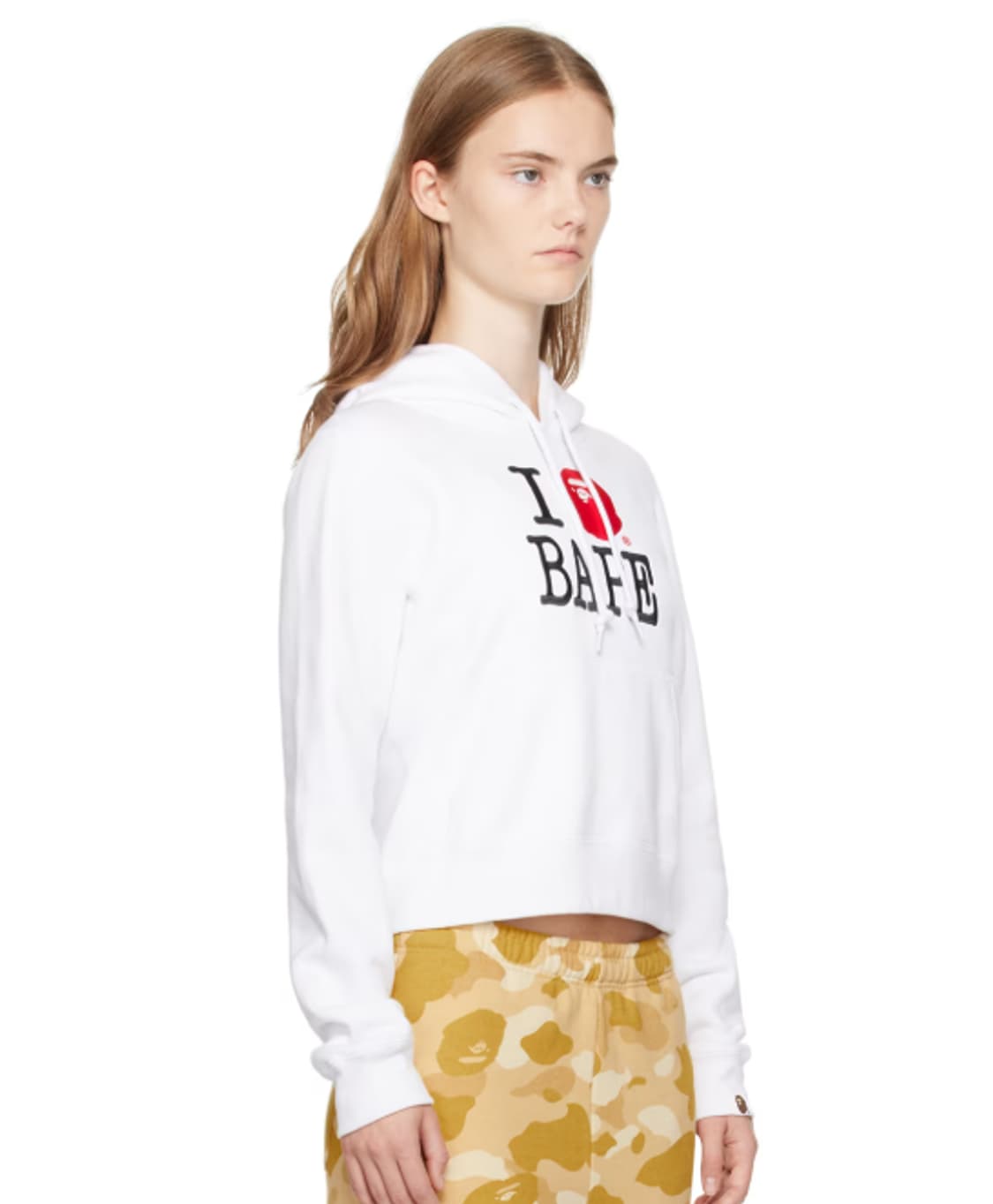 새상품 베이프 I LOVE BAPE 풀오버 후디 S 상품이미지3