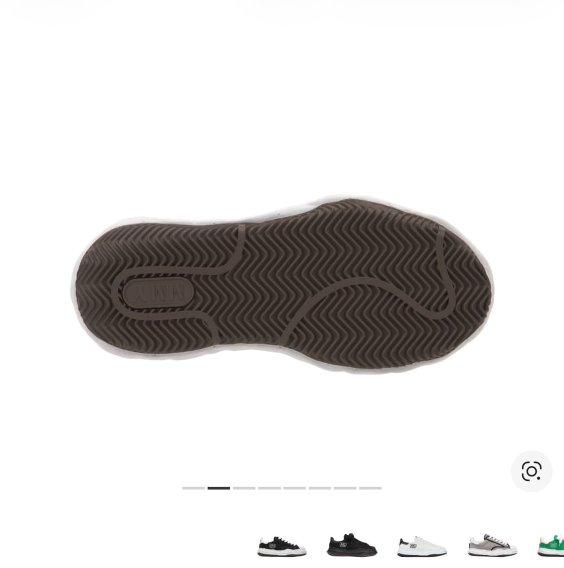 메종 미하라 야스히로 블레이키 OG 솔 캔버스 로우탑 스니커즈 블랙 화이 상품이미지3