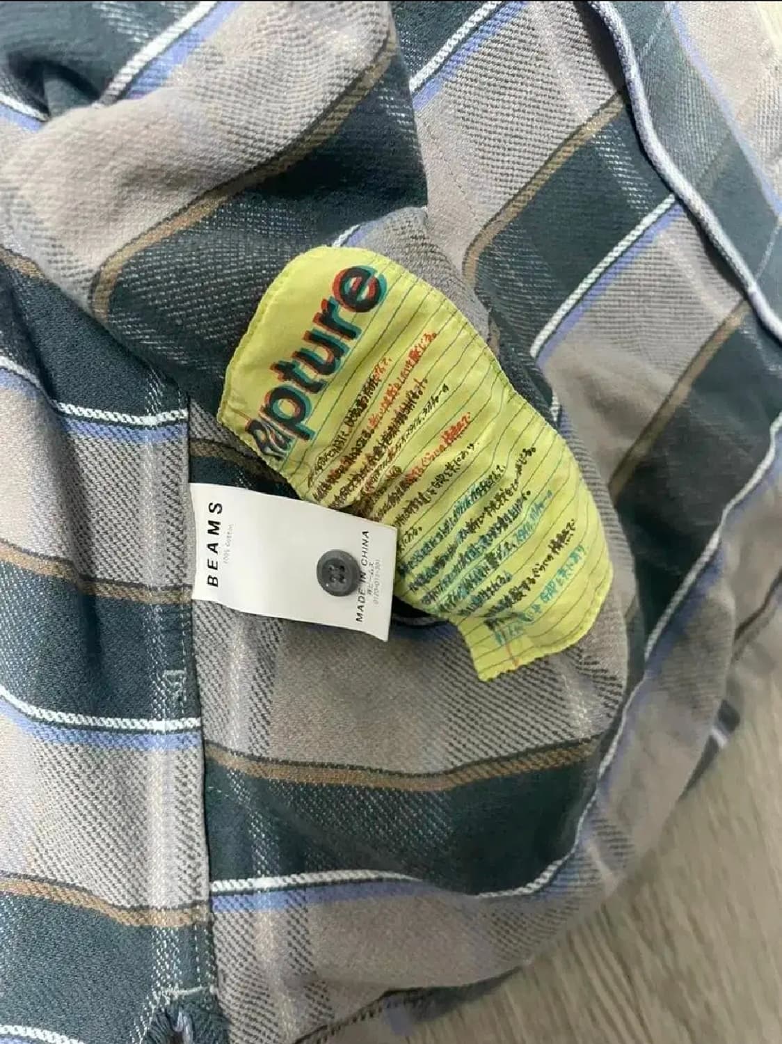 ssz 21aw suso cut 체크셔츠자켓 m 상품이미지4