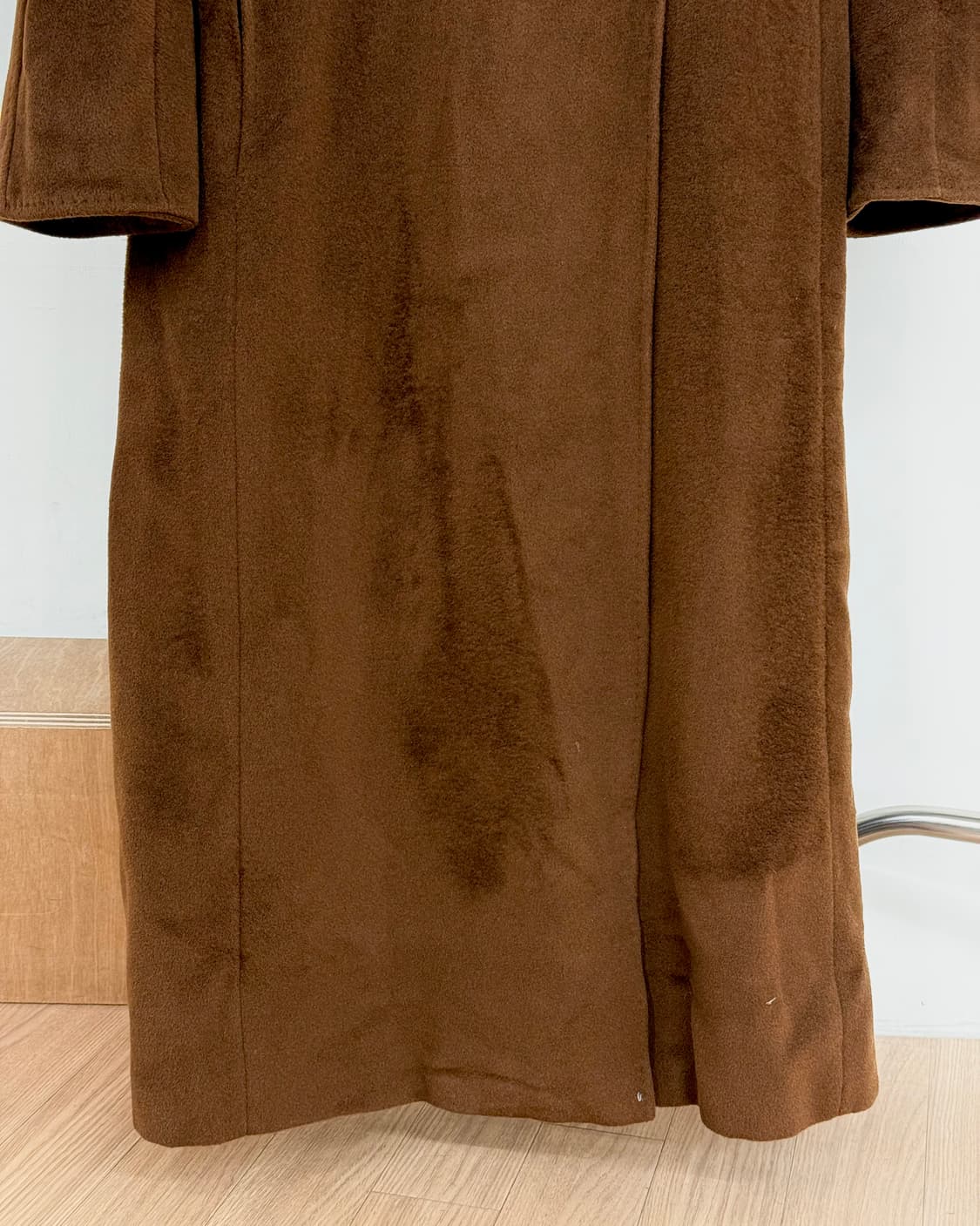 막스마라 브라운 울 캐시미어 롱코트 상품이미지5