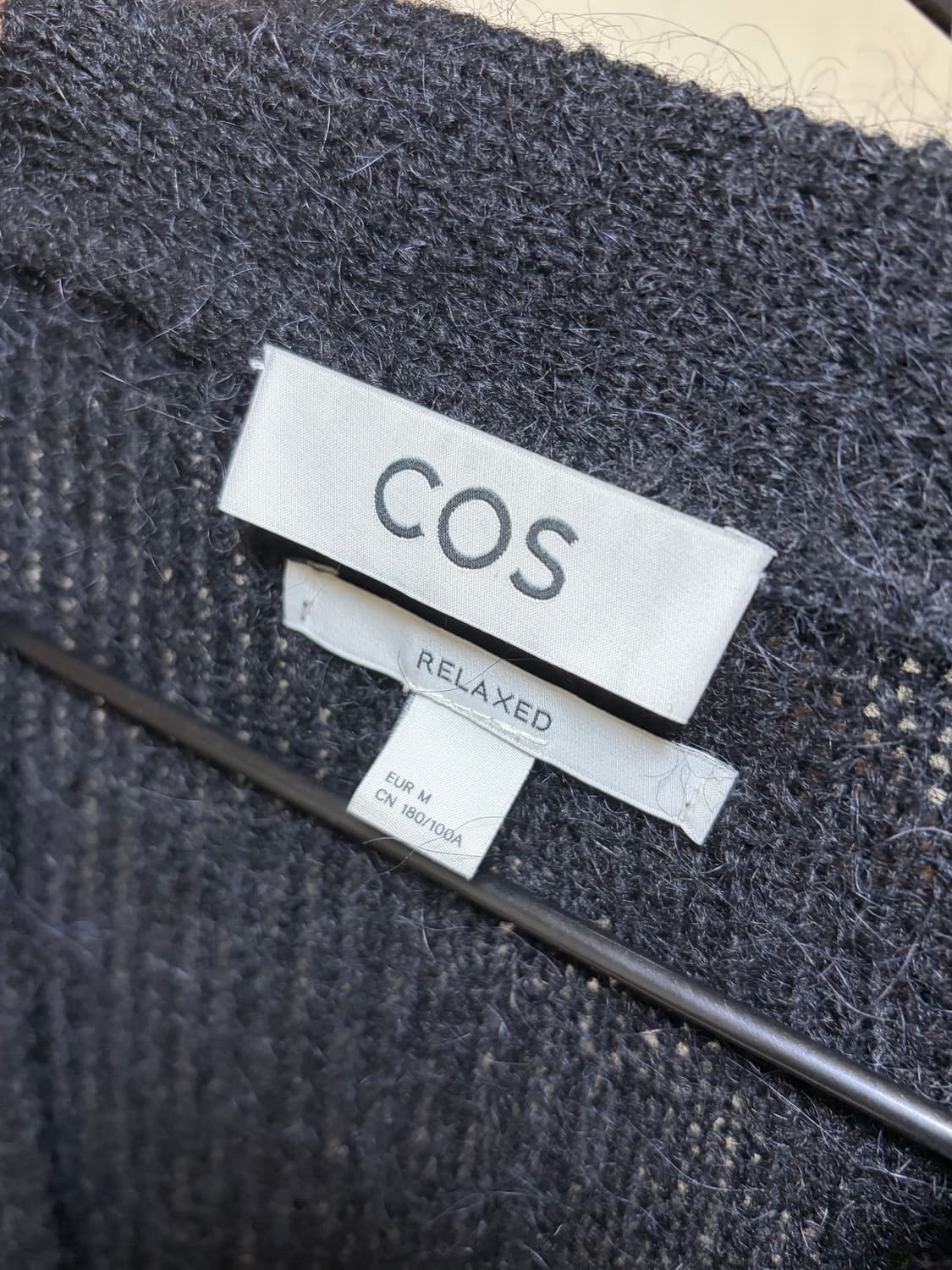 코스 알파카 울 믹스 오버사이즈 가디건 M 상품이미지4