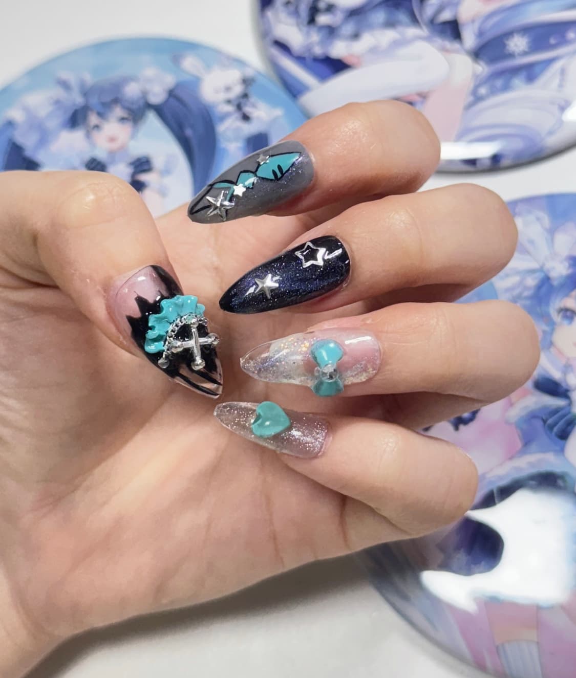 샤이닝 미쿠 드로잉 네일 상품이미지1