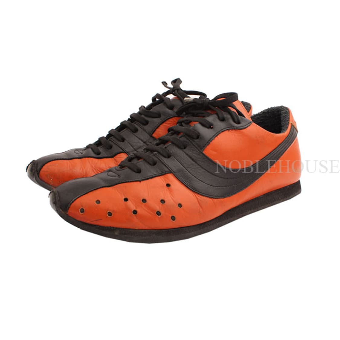 돌체앤가바나 오렌지&블랙 펀칭 남성 스니커즈 285 상품이미지1