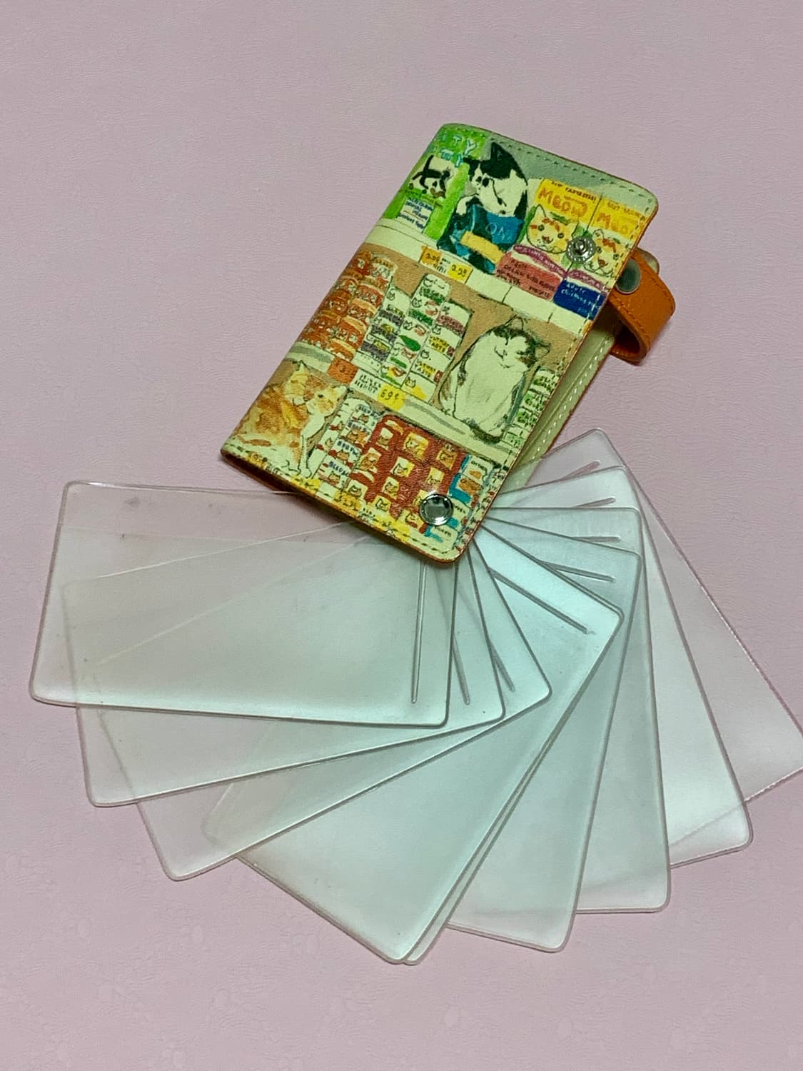 맨하타너스 빈티지 고양이 카드지갑 상품이미지3