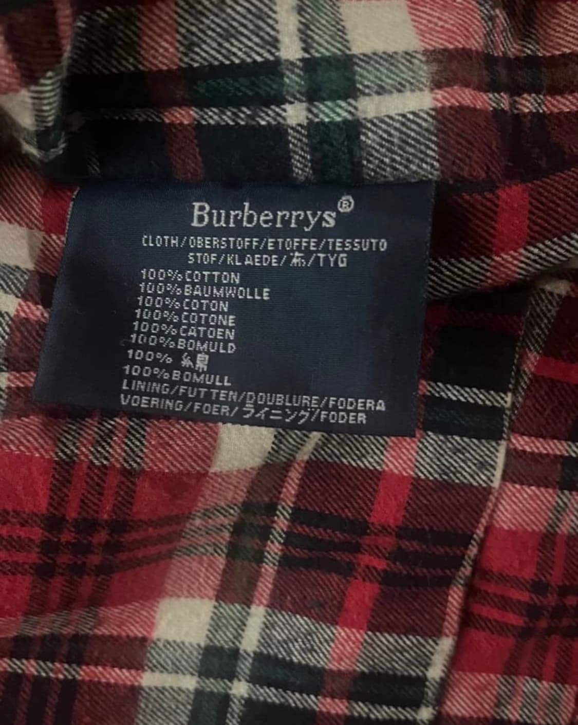 빈티지 버버리 블루종 상품이미지2