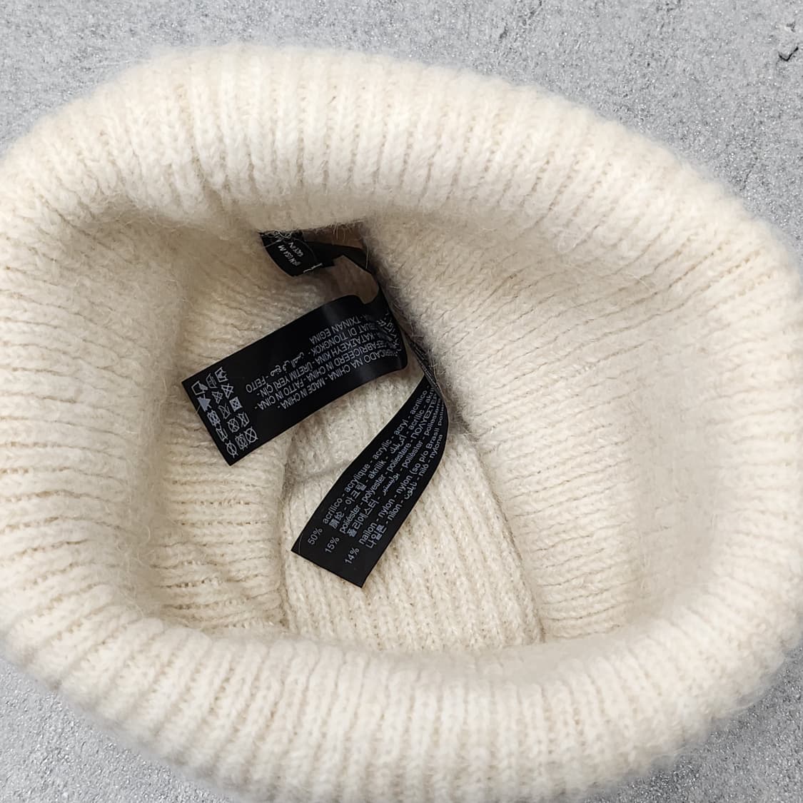 미착용 자라 정품 니트 비니,M사이즈 52cm 상품이미지5