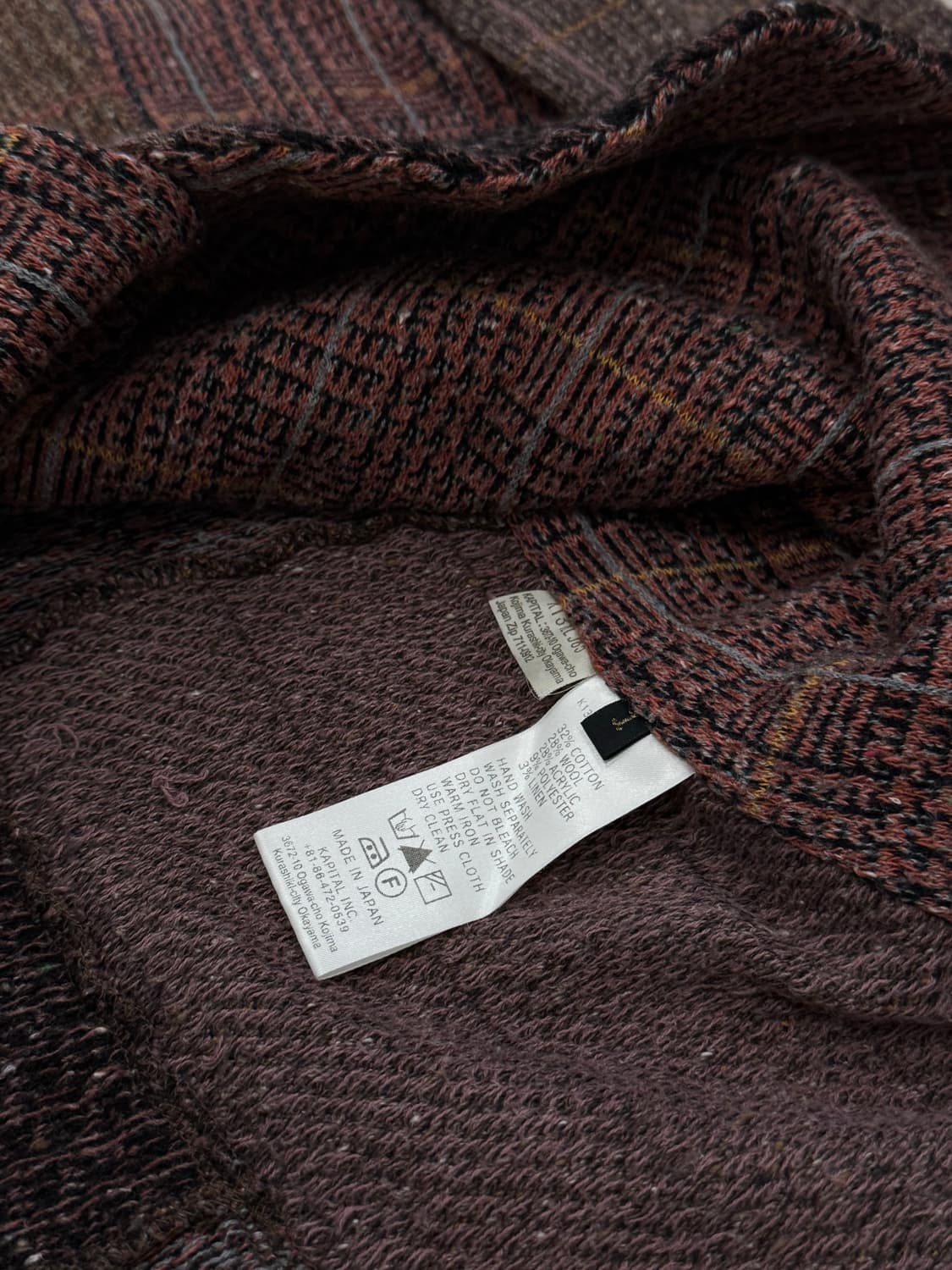 캐피탈 믹스드 패치워크 울 자켓 상품이미지7