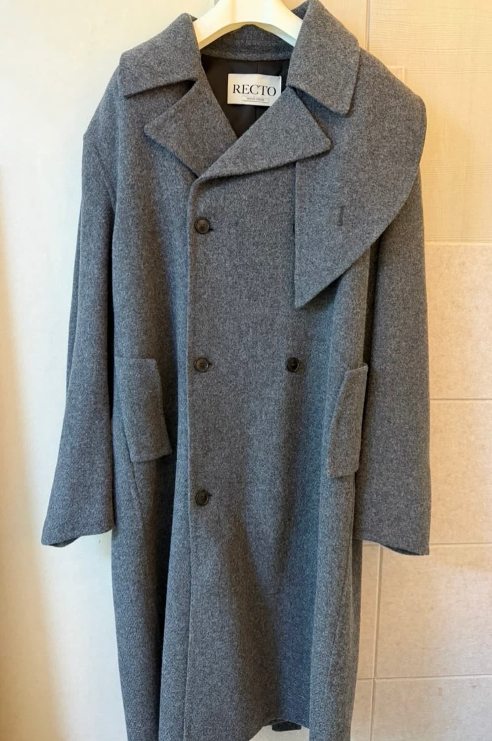 [새상품] RECTO 렉토 투세 kuse 더블 코트 2사이즈 (택⭕️) 상품이미지7
