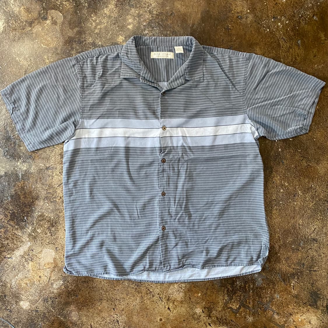 빈티지 스트라이프 반팔 셔츠 상품이미지1