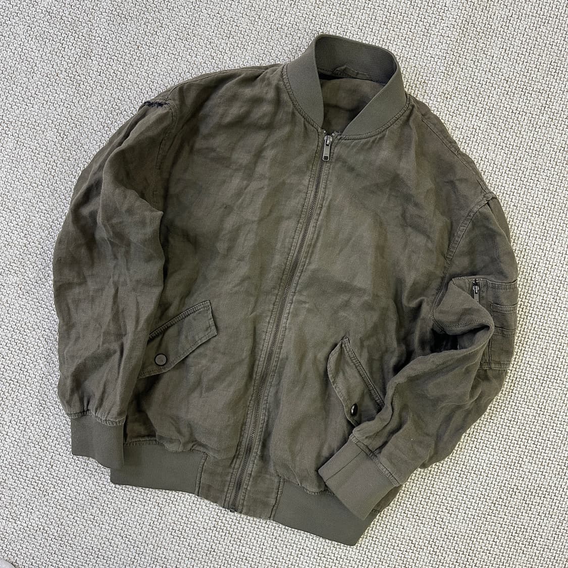 S 자라맨 카키색 야상 자켓 0331D 상품이미지1