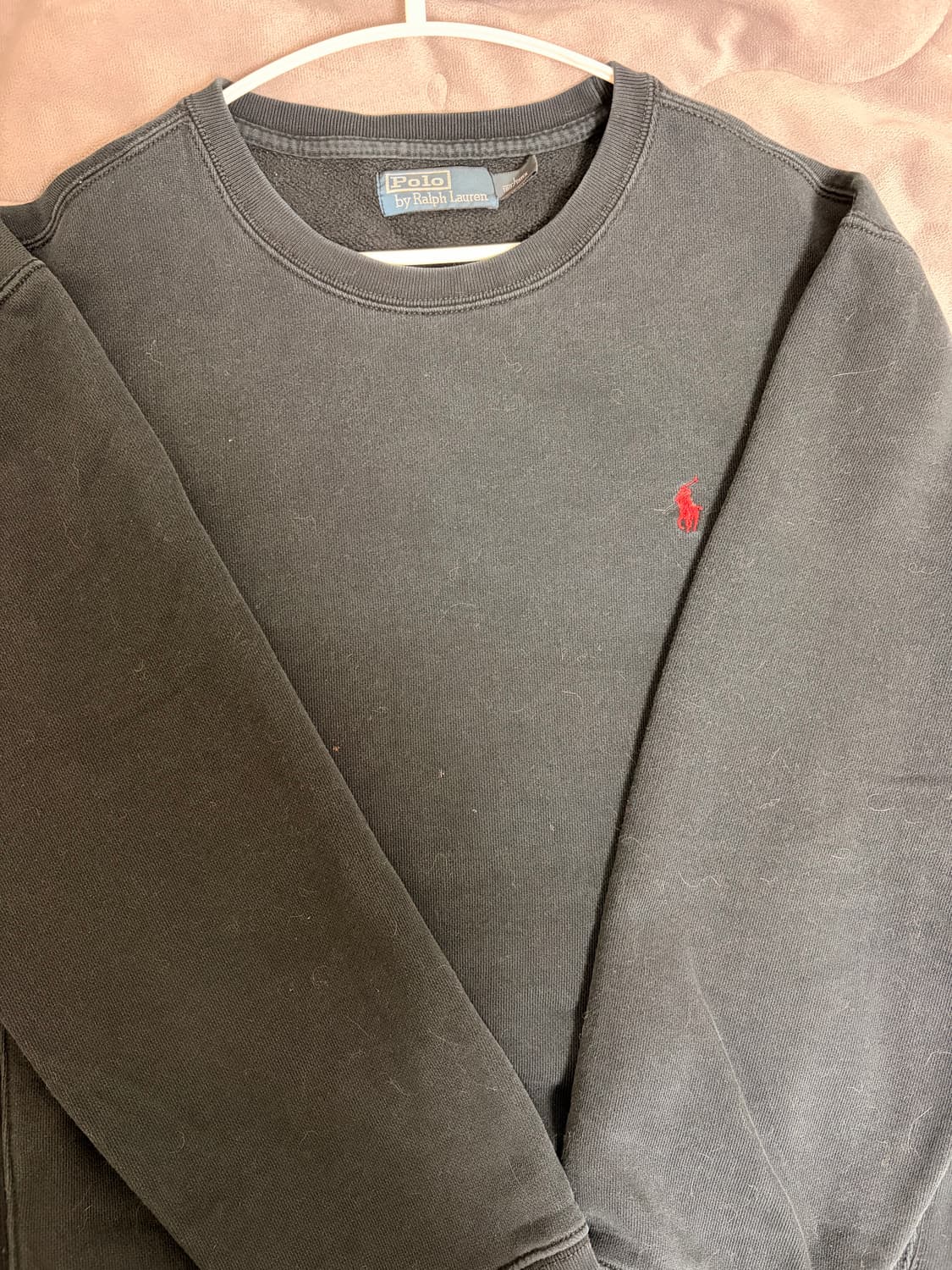 폴로 네이비 레드포니 기모 맨투맨 상품이미지3