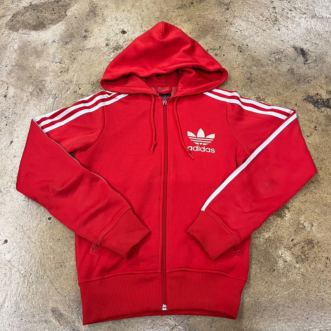 아디다스 레드 후플 플락 후드집업 져지 85 상품이미지2