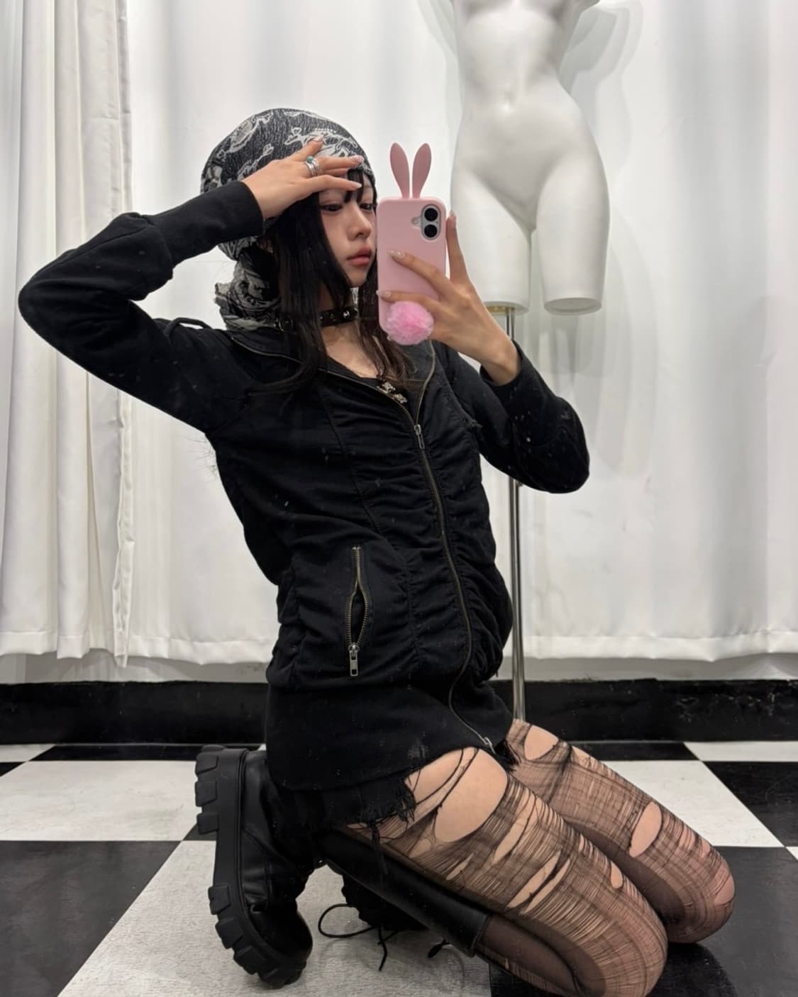 🎸블랙 셔링 후디🎸 상품이미지3