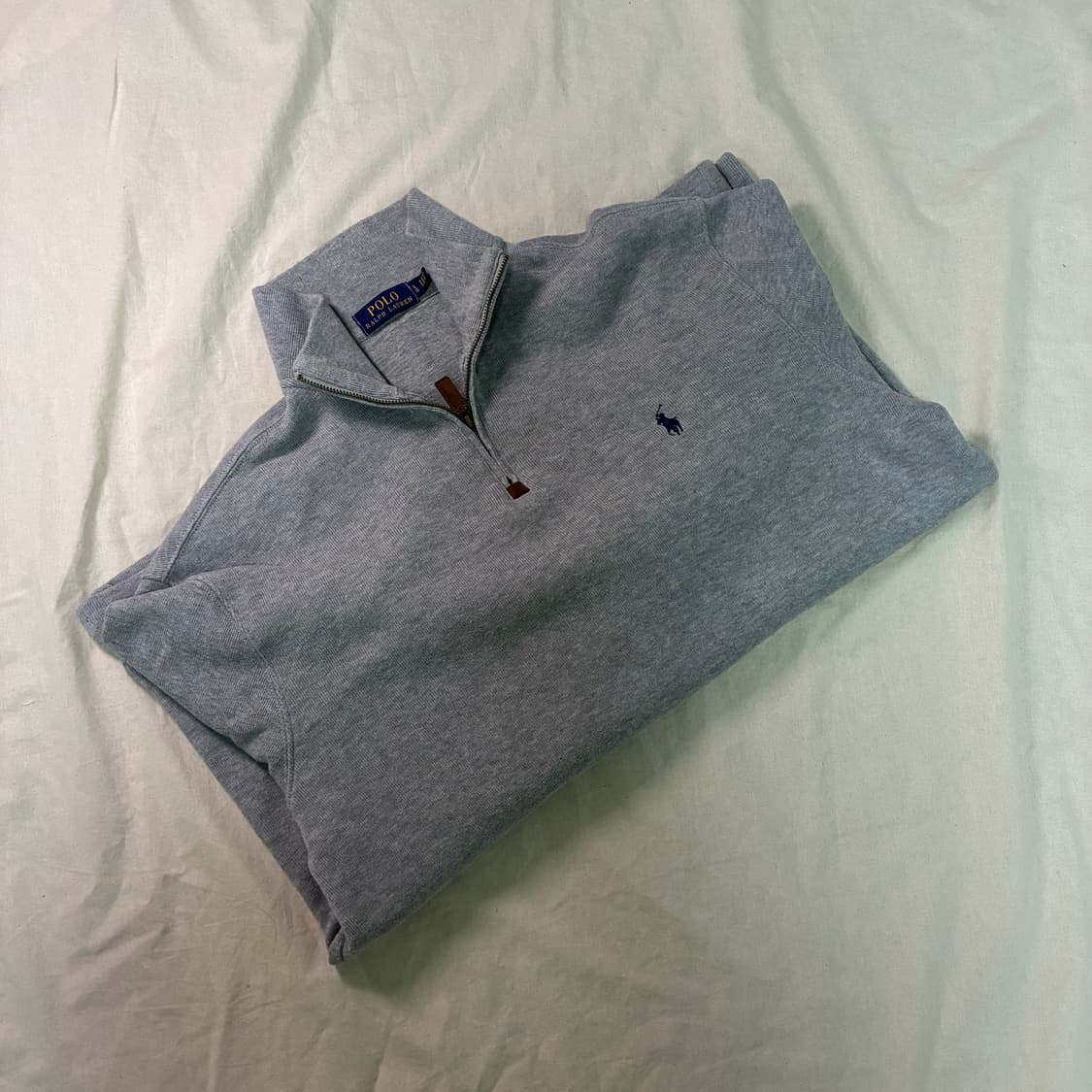 신형 폴로 랄프로렌 그레이 반집업 니트 상품이미지4