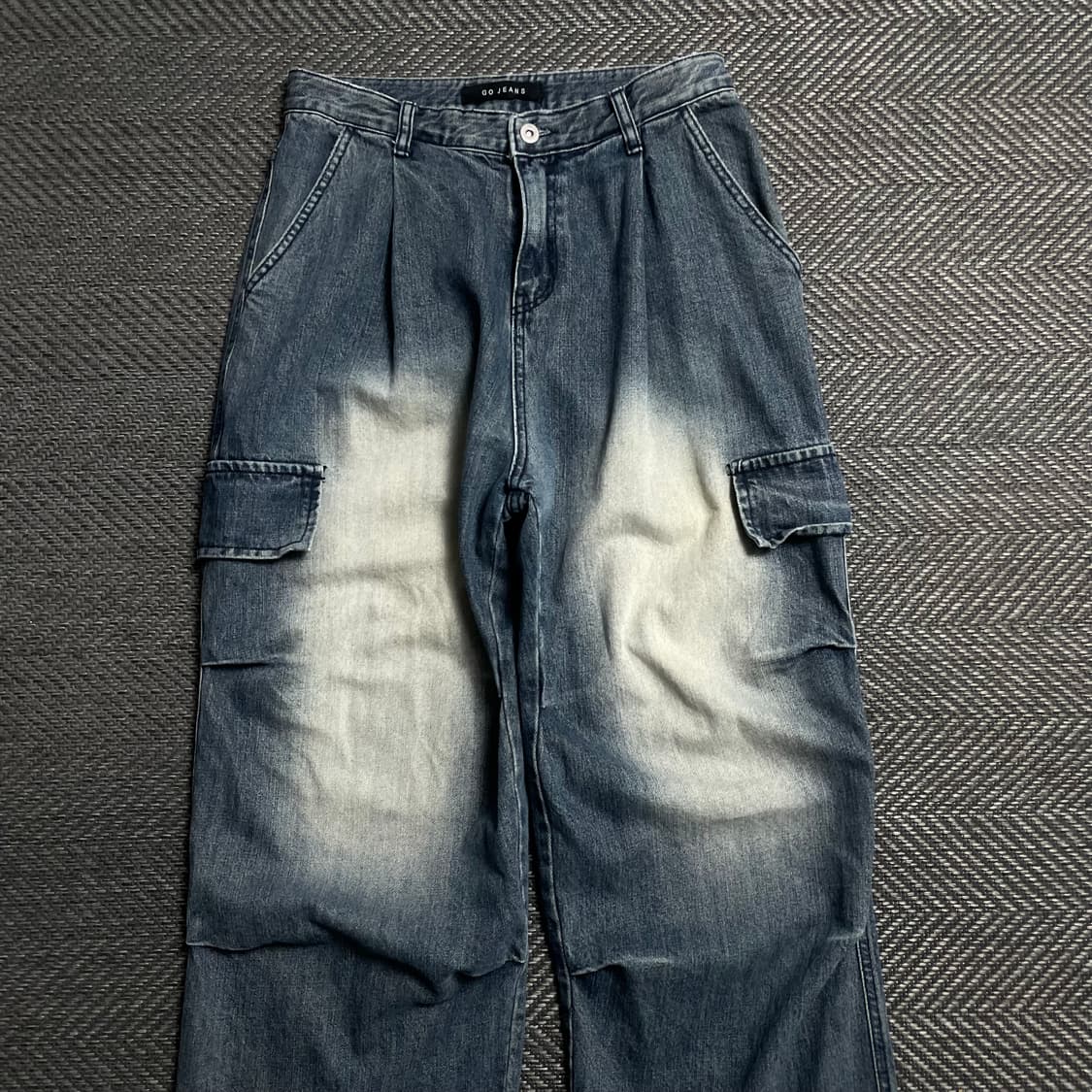 GO JEANS 빈티지 워싱 카고 데님 팬츠o 5460 상품이미지3