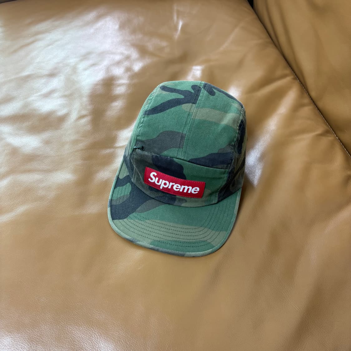 Supreme 슈프림 워시드 우드랜드 카모 캠프캡 모자 (Camo) 상품이미지1