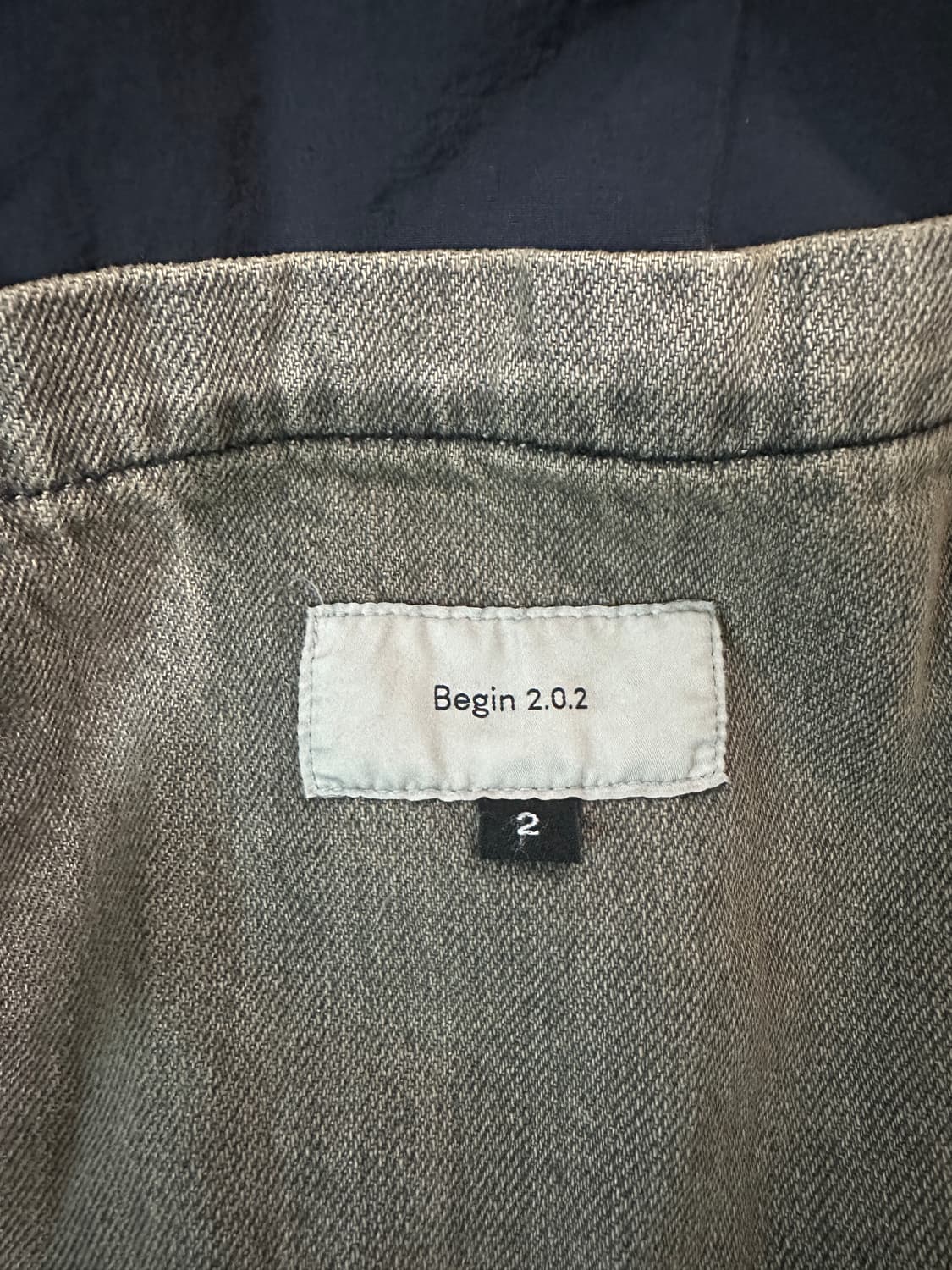 비긴202 빈티지 데님 MA-1  [Bleached Black] 상품이미지8