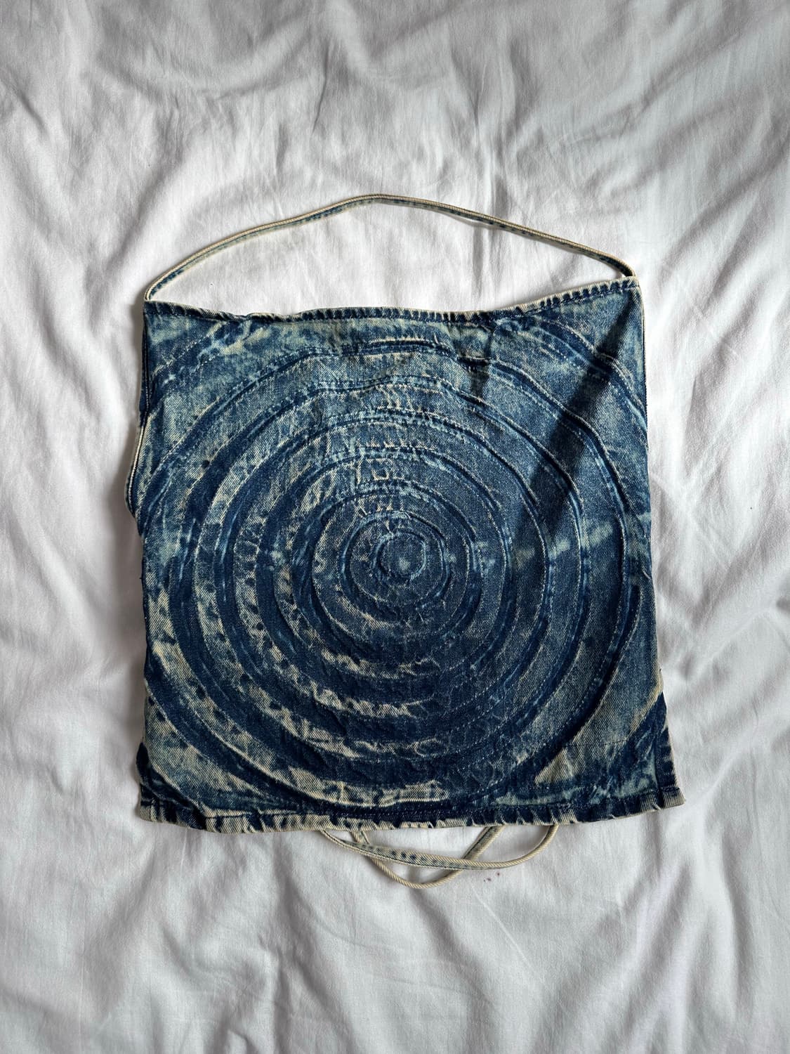 masha popova COWL NECK RIPPLES TOP DENIM 상품이미지3