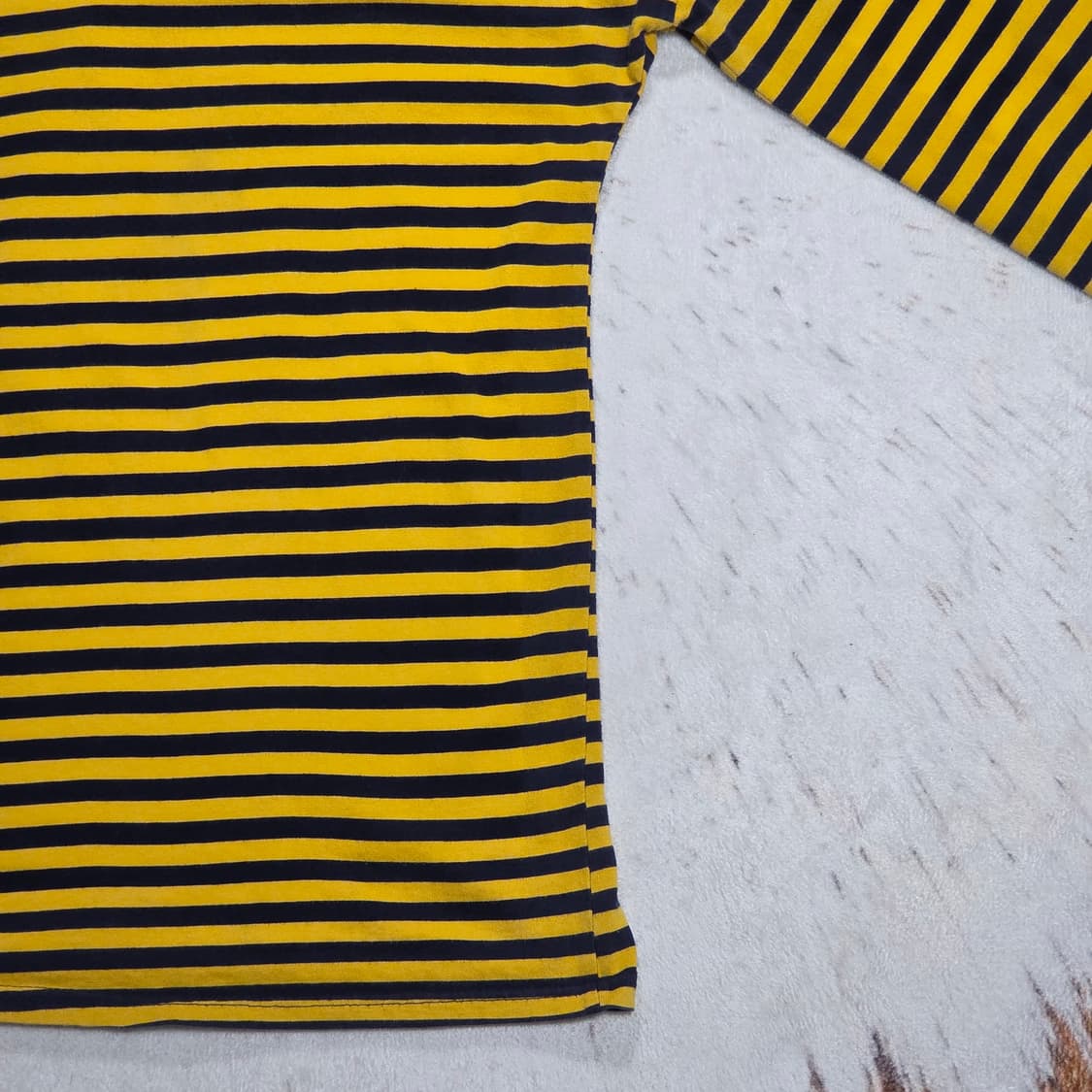 세인트리 옐로우 네이비 단가라 롱슬리브 상품이미지3