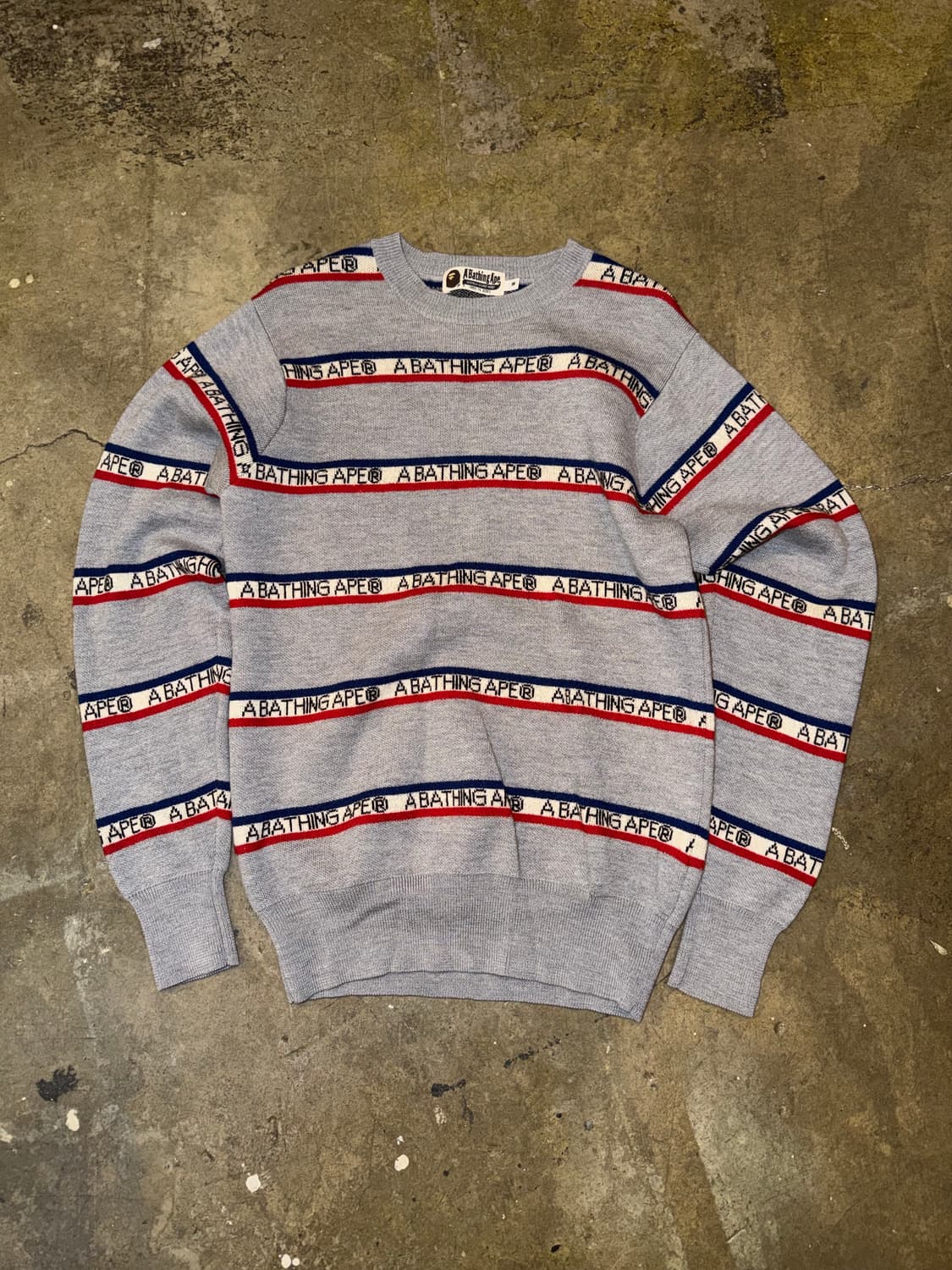 Bape Stripe Logo Knit 상품이미지8