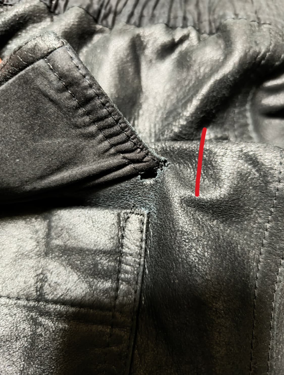 릭오웬스 크롭 레더팬츠 상품이미지5