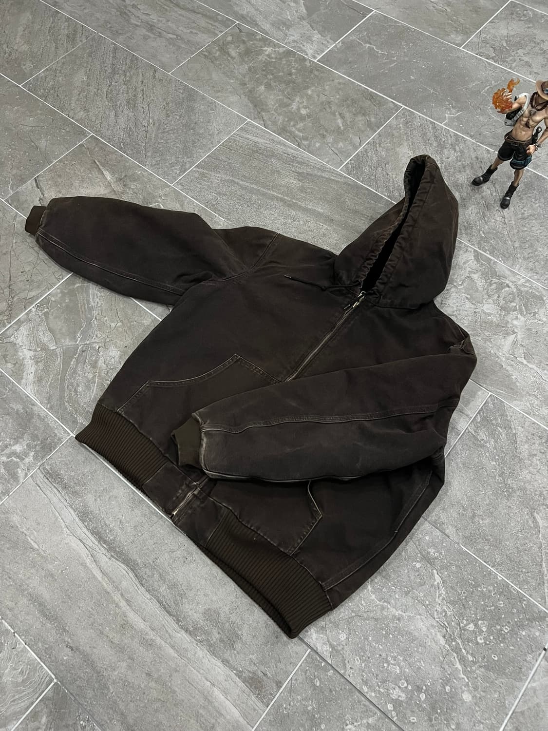 (L) 칼하트 덕 액티브 후드자켓 J130 DKB 다크브라운 상품이미지8